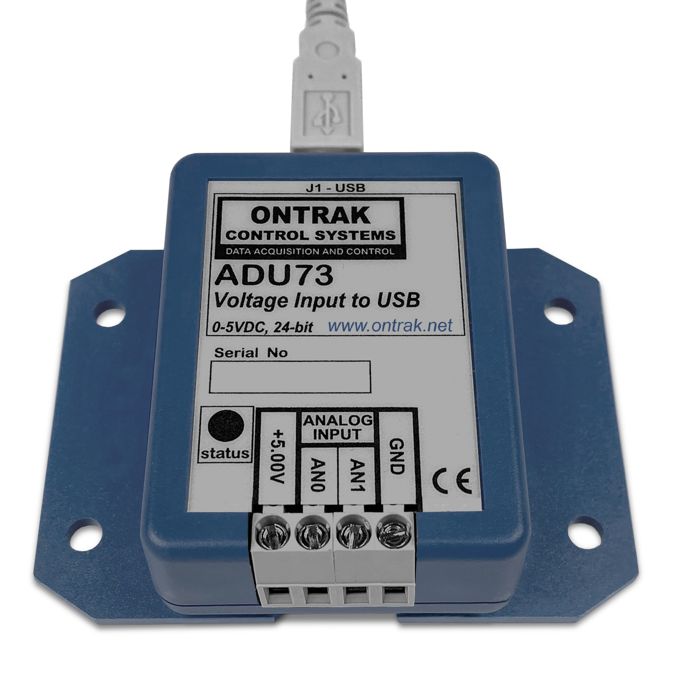 ADU73 Analog Input to USB ( 0-5VDC Ratiometric or Absolute Measurements)